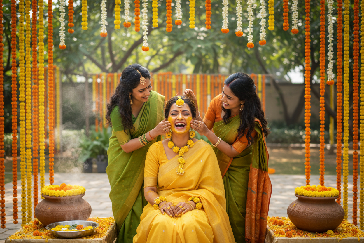Haldi ceremony joy
