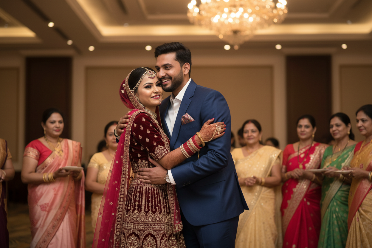 AI-generated intimate moment