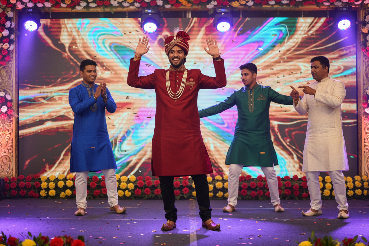AI-generated sangeet dance