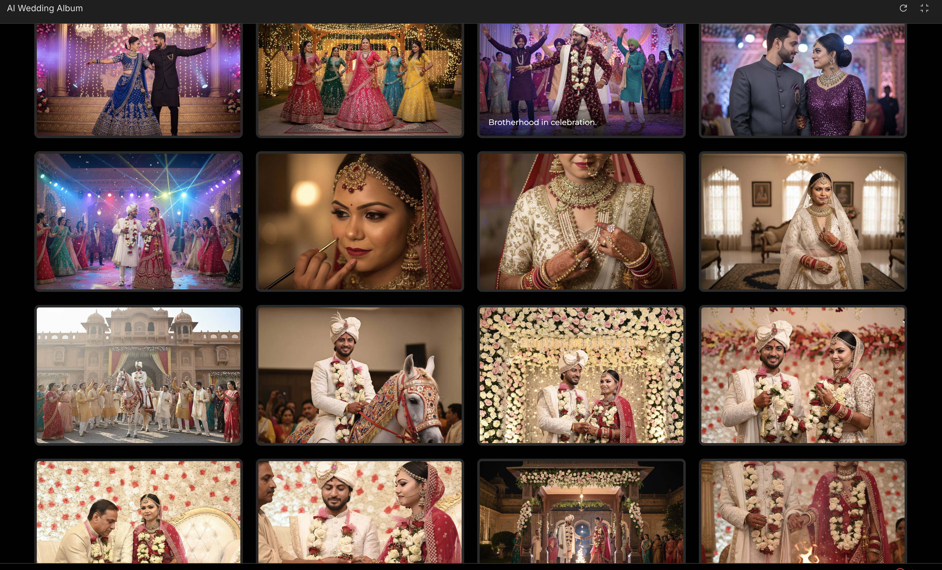 AI Wedding Album Sample